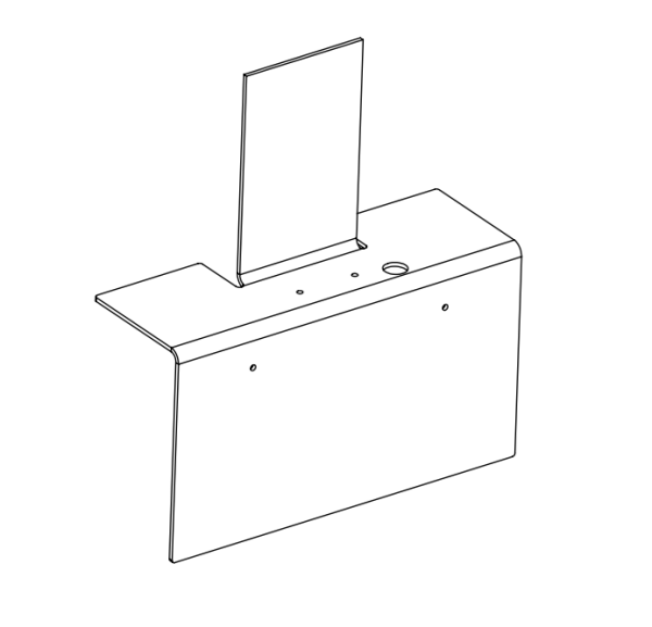 License plate bracket for Konik<sup>®</sup> mount kits